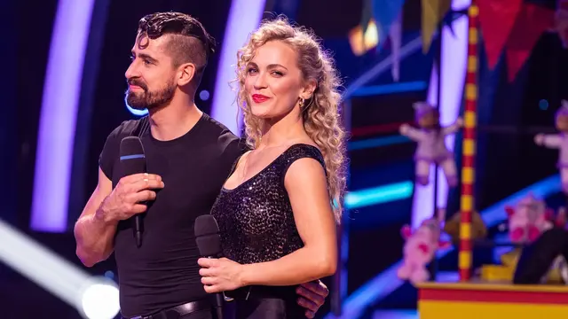 Na snímke Peter Sagan a Eliška Lenčešová v šiestom kole Let's dance 2025.