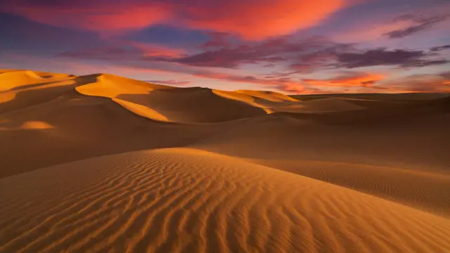 Beautiful,Sand,Dunes,In,The,Sahara,Desert.