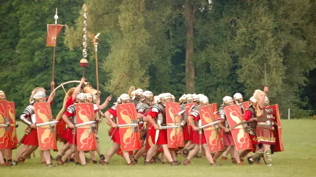 Kelmarsh,Hall,Uk,,July,17:,Roman,Imperial,Army,Reenactment,At