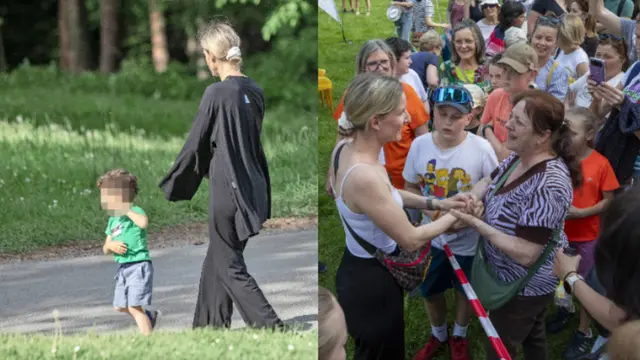 Máj 2025: Adela Vinczeová na Festivale Kruhy - Festivale duševného zdravia. Jej malý synček Max bol hviezdou kúpeľov v Sliači. Moderátorka sa po diskusii ochotne fotila s fanúšikmi.